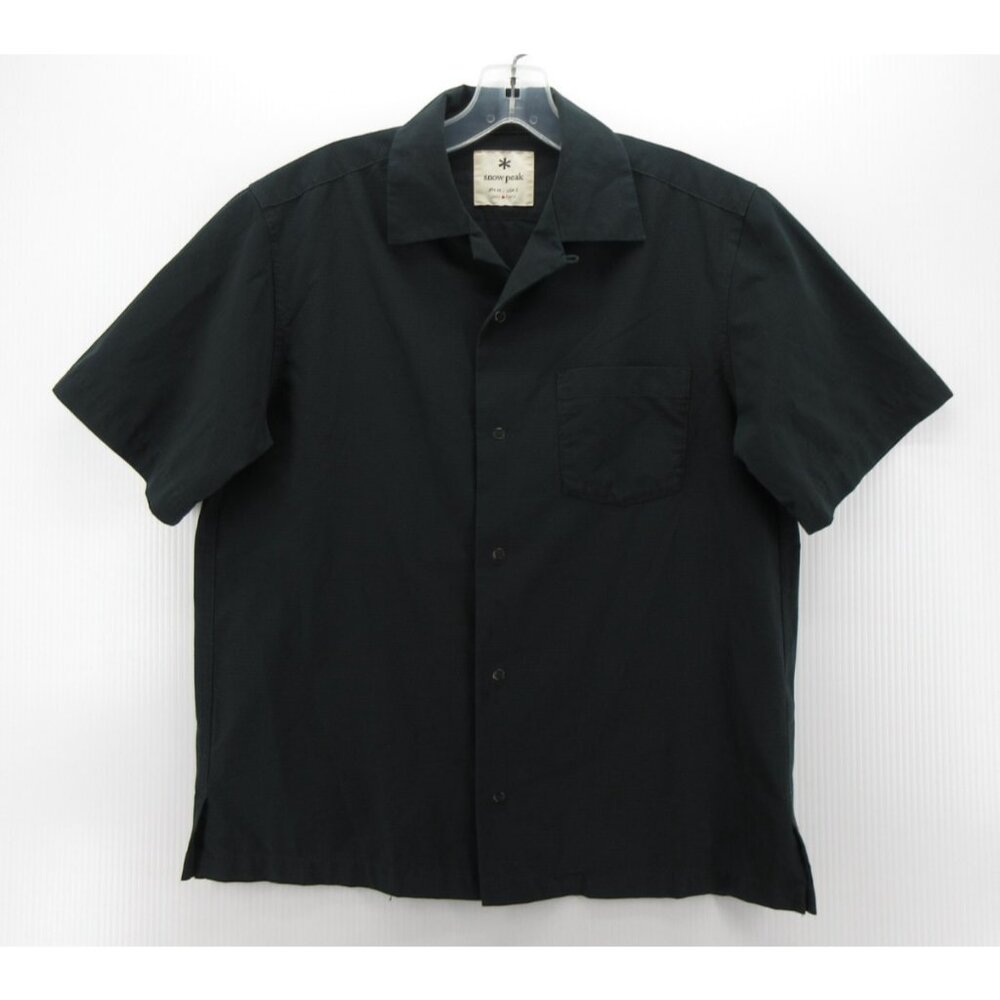 Snow Peak Shirt Small Loop Collar Japan Fabric Camp Ripstop Button Up